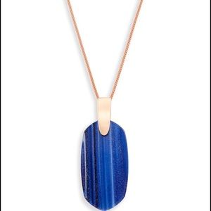 NWT Kendra Scott Inez Navy Dusted Glass W/ Rsg